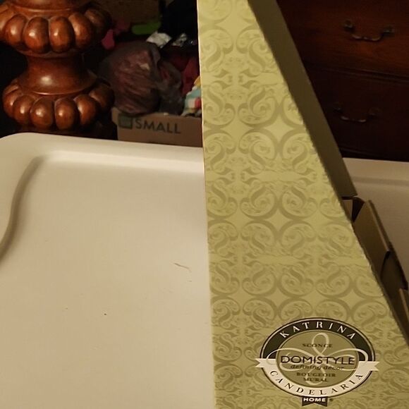 2006 Black Metal Scroll Candle Holder - Picture 2 of 5